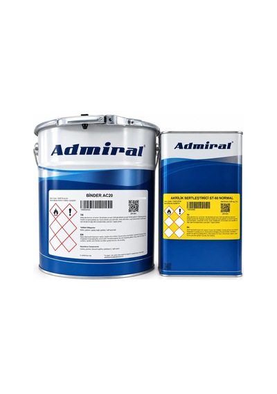Admiral Ac20 Poliüretan Akrilik Boya 19.6 Kg Parlak Ral 7040 Pencere Gri