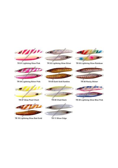 Sea Falcon Cast Jig 60Gr Tr-10 Lightning Glow Red Gold