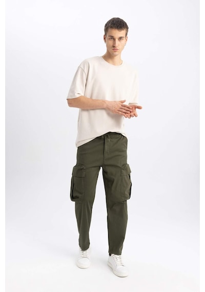 Defacto Gabardin Pantolon Rustik Loose Fit Kargo Cepli B8606AX23WNKH341 Haki Defacto Gabardin Pantolon Rustik Loose Fit Kargo Cepli B8606AX23WNKH341 Haki