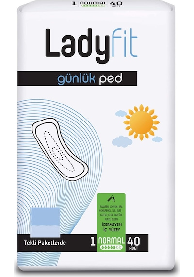 Ladyfit Günlük Ped Normal 40'lı