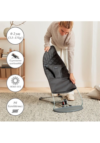 Babybjörn Bliss Ana Kucağı Oyuncaklı Woven Anthracite