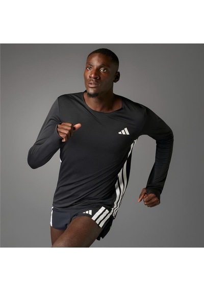 Adidas Adızero L Tee M Erkek Siyah T-shirt Jd3638 Siyah