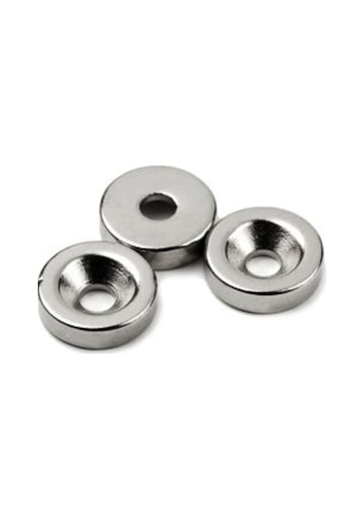 20 Adet 10mm X 3mm Havşa Delikli Güçlü Neodyum Mıknatıs
