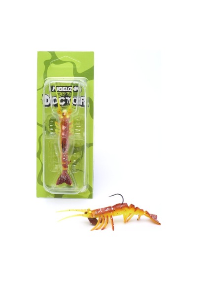 Fubelo Doctor Shrimp 75 Mm 6.5 Gr Silikon Karides Brown Orange