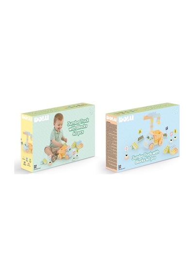 Dolu Jumbo Kamyon Ve Bloklar 40 Parça 5219
