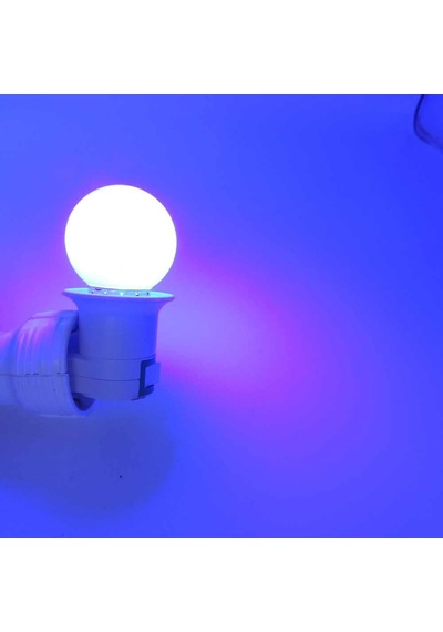 Duy Fişli Gece Lambası Ampüllü Mavi Led 1w E27 Duy Seçenekler
