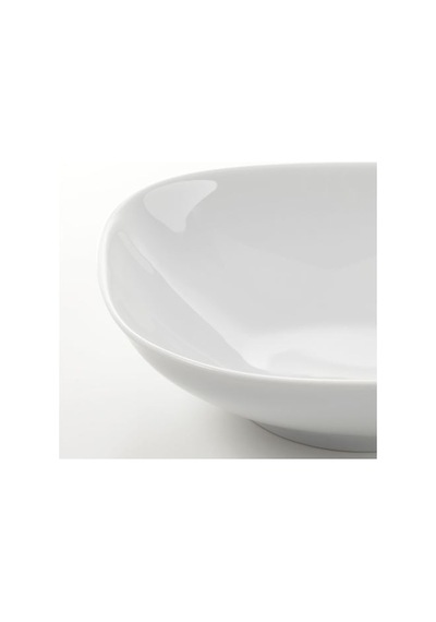 Ikea Vardera Porselen 6 Kişilik 18 Parça Yemek Takımı 18-25 Cm Beyaz Kare