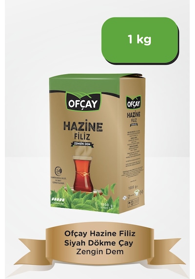 Ofçay Hazine Siyah Dökme Çay 1 KG