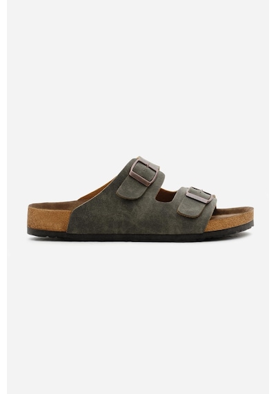 Tonny Black Poli Taban Çift Tokalı Ayarlamalı Unisex Haki Terlik Tbacr928 Haki