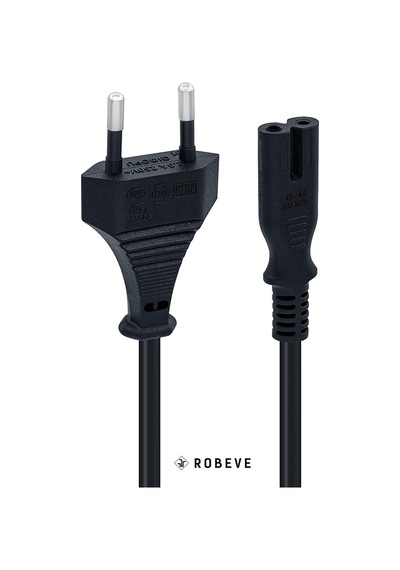 Ps3 / Ps4 / Ps5 / Xbox Series S-x Uyumlu Güç Kablosu 1.5 Metre 2pin Güç Kablosu Projeksiyon - Monitör - Tv Universal 2pin Güç Kablosu