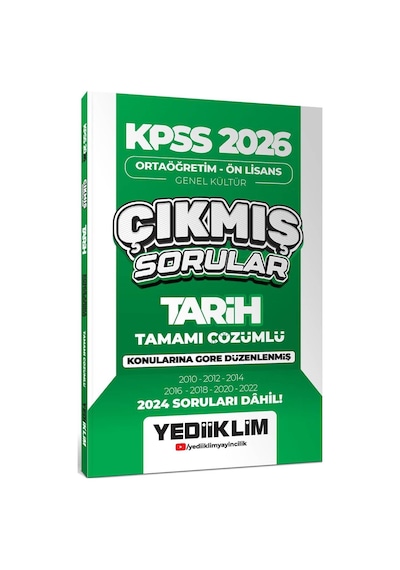 Kpss 2026 Ortaöğretim Ön Lisans Tarih Konularına Göre Çıkmış Sorular 2024 Soruları Dahil