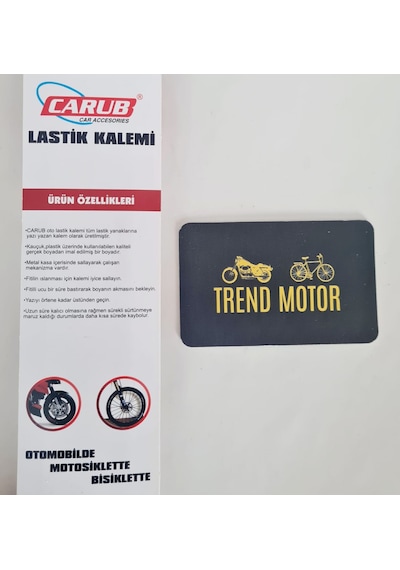 Lastik Yazı Kalemi Pvc Boya Beyaz - Motosiklet Bisiklet Araba