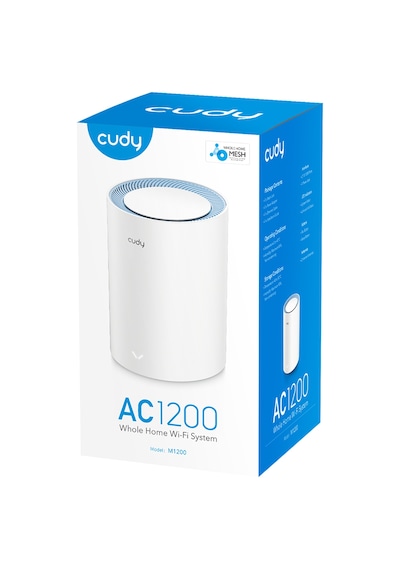 Cudy M1200 1-pack - Ac1200 Wi-fi Mesh Solution