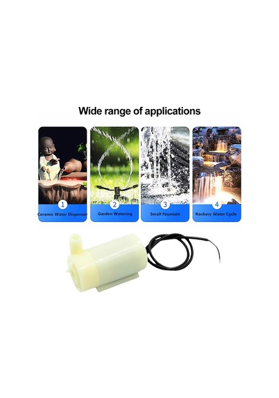 Usb Girişli Mini Dalgıç Dik Su Pompası Ip68 Saatte 80-120 Litre