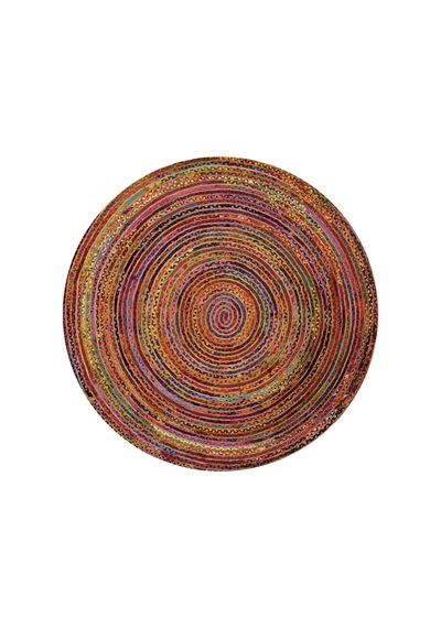 Blg Home Circle Bambu Koleksiyonu Yuvarlak Dijital Baskı Halı 8723 Çok Renkli