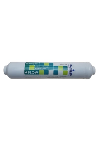 Purefer K12-GT-WW inline Post Carbon Tatlandırıcı Filtre Karbon Quick Giriş Çıkışlı