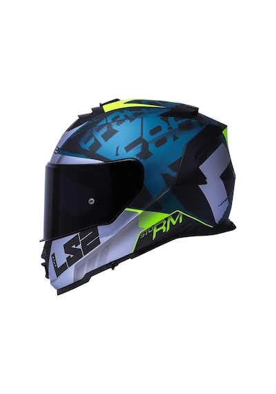 Ls2 Storm 2 Sprinter Full Face Siyah Vizörlü Motosiklet Kaskı Siyah - Gri - Cobalt