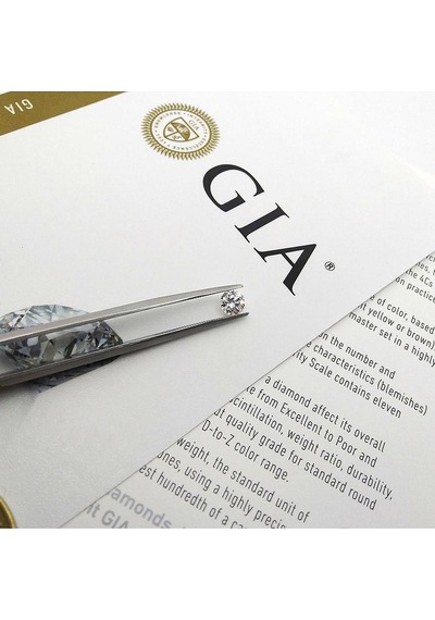 0.50 Karat D Vs2 Gıa Sertifikalı Pırlanta Tektaş Yüzük Beyaz