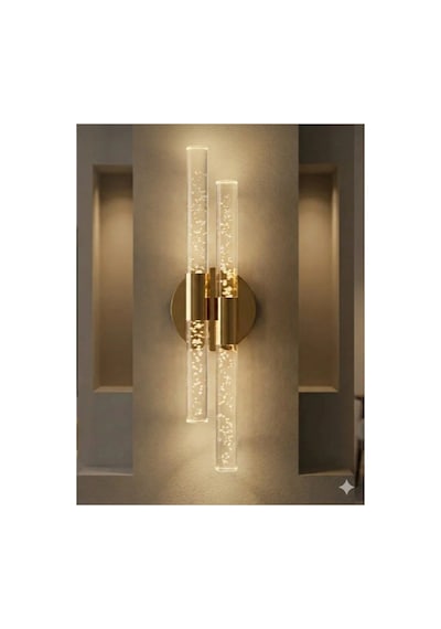 Bubbleflux Dubble Medium 40 Cm Modern Tasarım Led Aplik - Duvar Lambası - Gold - Elektrikli - Kumandalı - Günışığı Gold Elektrikli Kumandalı