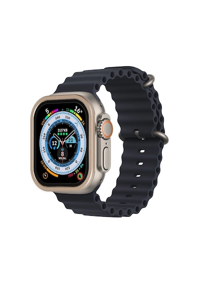 Watch Ultra 49mm Alüminyum Kasa Cam Ekran Koruyucu - Gold - 100