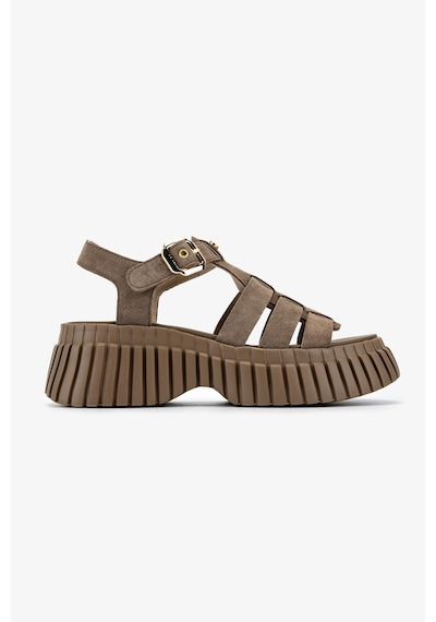 Valmenti Kadın Hakiki Deri Taupe Düz Sandalet 1141 842 Bn Sndlt Y26 Taupe Suede Vizon
