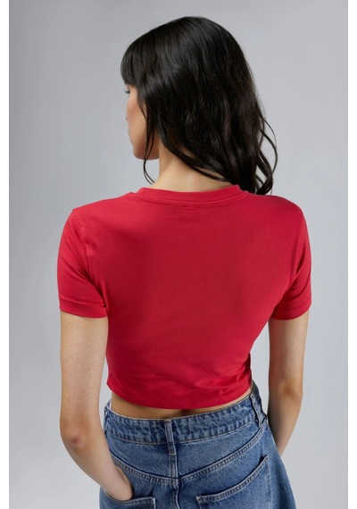 Hiccup Kısa Kollu Araba Baskılı T-shirt Kırmızı