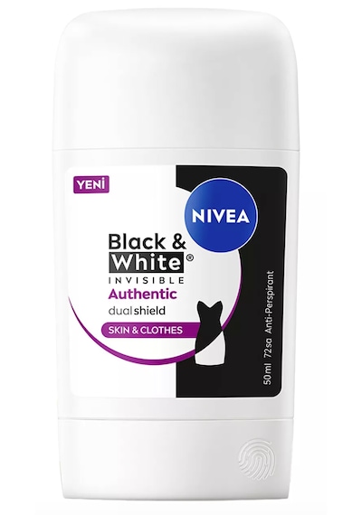 Nivea Black White Authentic Kadın Stick Deodorant 50 Ml