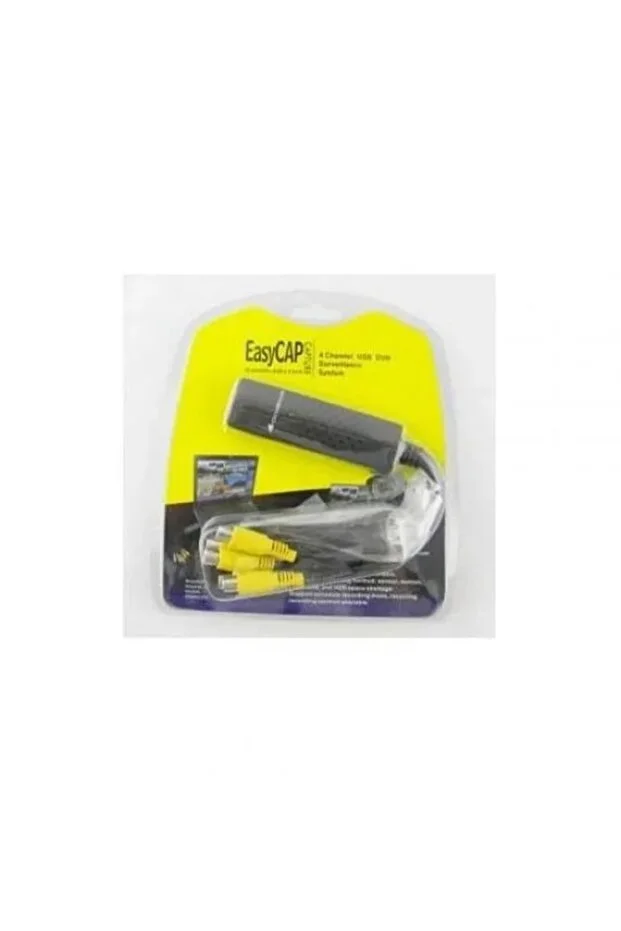 Easycap Capture Kamera Uydu Tv Den Pc Kayıt Kartı 4 Kanal Ses Dönüştürücü Kayıt Kablosu Usb Dvr 4ch Çevirici Dönüştürücü