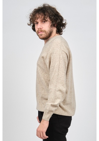 Ida Erkek Lambswool V Yaka Kazak 0593130 Bej Bej