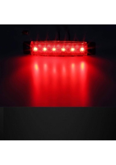 Ahmet Otomotiv Dorse Parmak Lamba 12 -24 Volt 6 Ledli Kırmızı Renk 10 Adet Parmak Led Dorse Kamyon Led Lamba