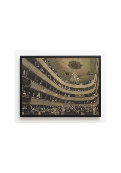 Klimt Eski Burgtheater'in Salonu Çerçevesiz Poster 30x42 Cm A3 Tablo Art Nouveau Duvar Dekoru