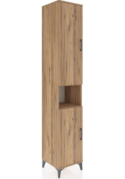 Hyperion Dolap 7 Raflı 2 Kapaklı 44x44x243 Çam-çam Çam