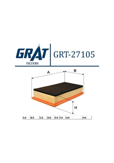 GRAT 27105 Hava Filtresi 147 Gt 1.9 Jtd