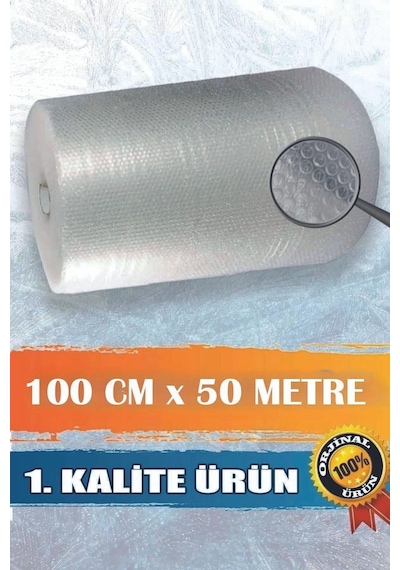 A Kalite Balonlu Eşya Koruma Naylon Patpat 100cmx 50 M Pat Pat - Ambalaj Pıtpıt 50 M2 30gr