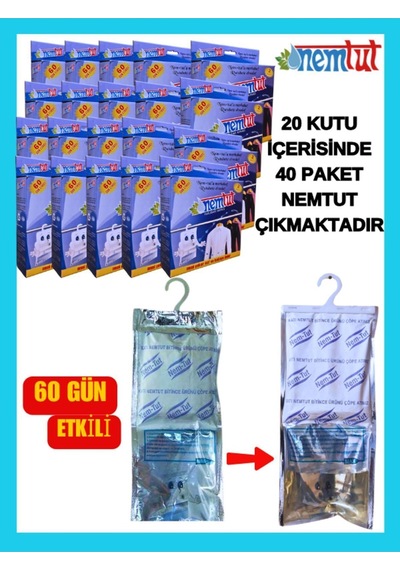 Nem Alıcı Rutubet Emici Koku Giderici Korozyon Önleyici 20 Kutu Içerisinde 40 Paket