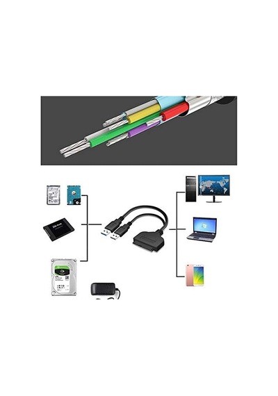 4537 Usb 3.0 2.5' Inç Sata Ssd Hdd Hard Disk Çevirici Dönüştürücü Adaptör Kablosu