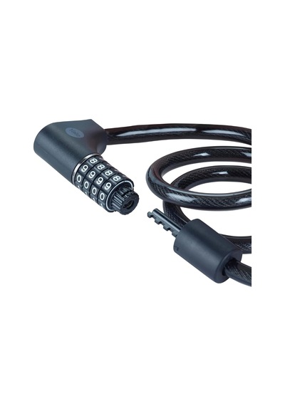 Yale Essential Kablolu Bisiklet Kilidi 1000mm Şifreli Ve Anahtarlı Ycc0121002 Gri - Siyah