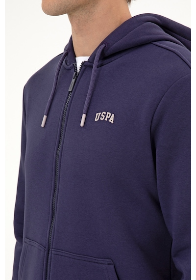 U.S. Polo Assn. Erkek Regular Fit Mürdüm Şardonlu Örme Hırka 50313755-VR074