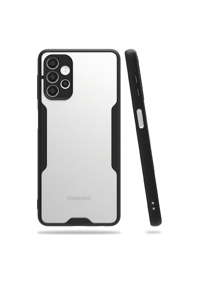 Nettech Samsung Galaxy A72 Uyumlu Platin Seri Arka Koruma Kılıf - Sarı Sari
