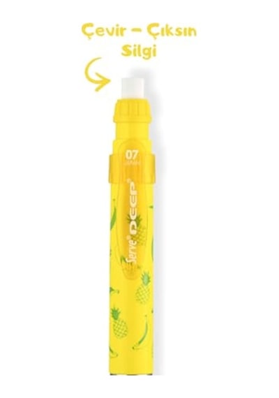 Tr Deep Mekanık Kursun Kalem 07mm Fos Sarı Ananas &amp Muz Genel