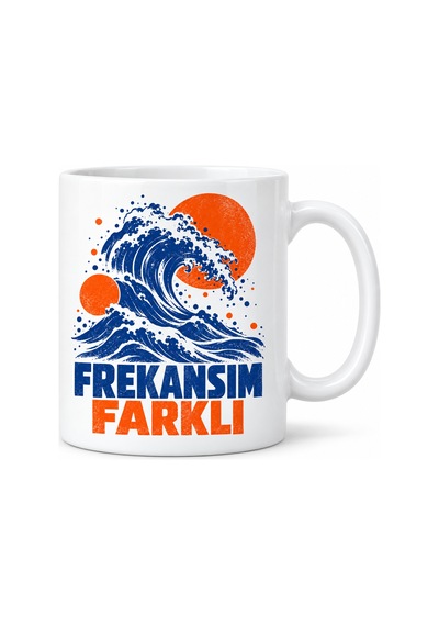 Mmb-trade Kâğıt Frekansı Tasarımlı Porselen Kupa - Model 677 Mmbz