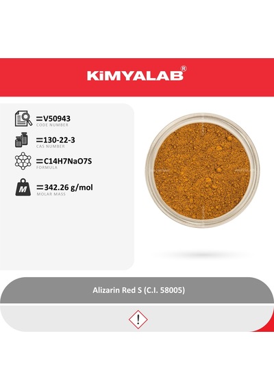 Kimyalab Alizarin Kırmızısı For Microscop 500 G