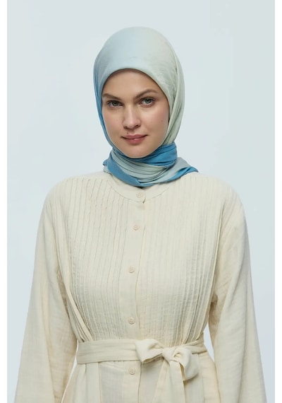 Moda Kaşmir Mirora Desen Bambu Eşarp Su Yeşili