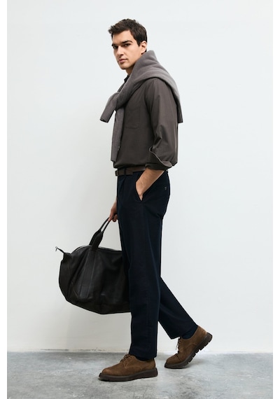Lufian Erkek Crom Basic Regular Fit Gömlek Yeşil
