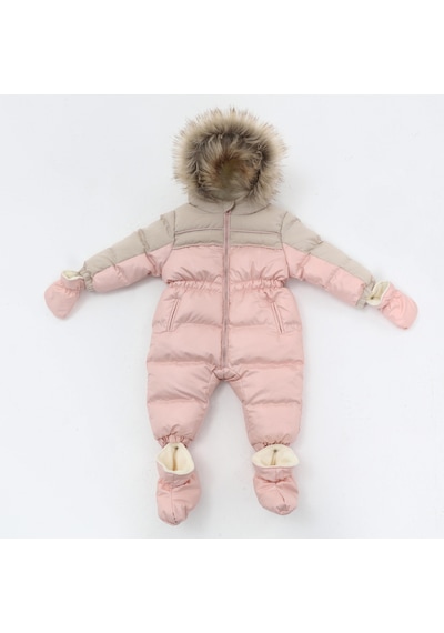 Benitto Kids Kız Bebek Pembe Astronot Tulum Pembe