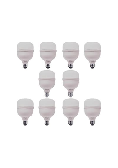 10 Adet 20 Watt, Yüksek Işık, 1800 Lümen Beyaz Işık Torch Ampul, E27 Duy Çok Kaliteli Led Ampul