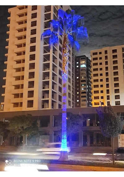 Palmiye Ağaç Aydınlatma Işık Boyama Led 35Cm Diğer