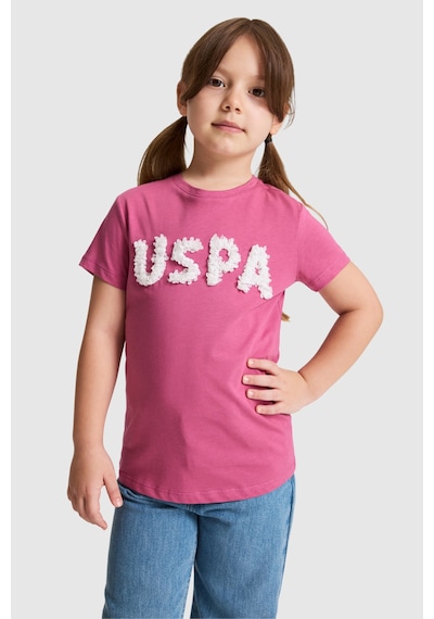 U.S. Polo Assn. Kız Çocuk Fuşya Tişört 50325656-vr023 Fusya