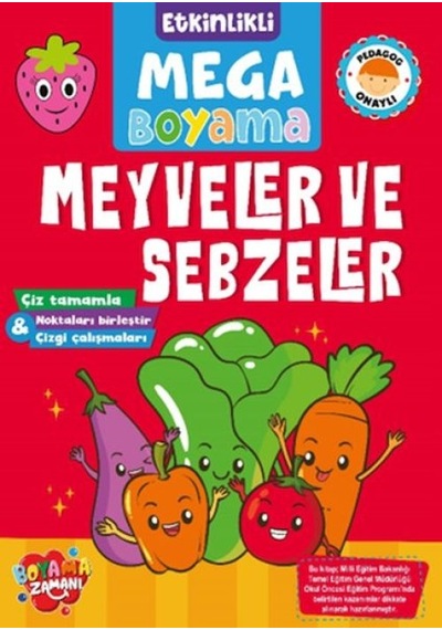 Etkinlikli Mega Boyama - Meyveler Ve Sebzeler - Ndcj-644462