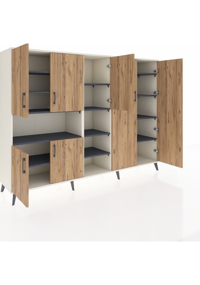 Hyperion Dolap 13 Raflı 7 Kapaklı 220x44x163 Aytaşı-çam/antrasit Atlas Çam/antrasıt - Aytası Hyperion Dolap 13 Raflı 7 Kapaklı 220x44x163 Aytaşı-çam/antrasit Atlas Çam/antrasıt - Aytası